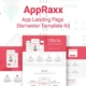 AppRaxx – App Landing Page Elementor Template Kit - update: 12 April 2021